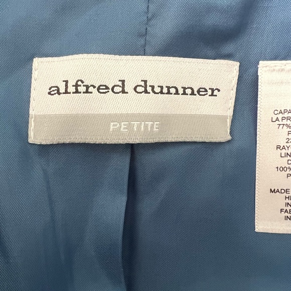 ALIA OPEN FRONT BLUE BLAZER SIZE 14P - Picture 3 of 5